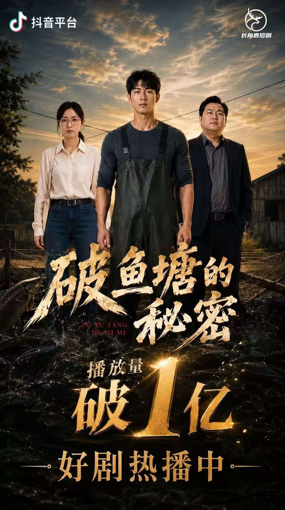 《破鱼塘的秘密》播放量突破一亿宣传海报